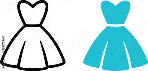 Hand gesture mouse click and guitar strum icons Vector