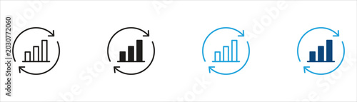 Canvastavla Analytics Refresh Icon Collection