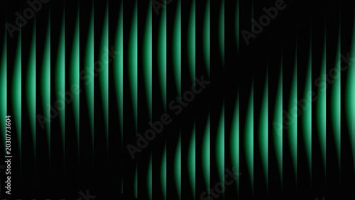 Foto green with a black background and a tight vertical line pattern