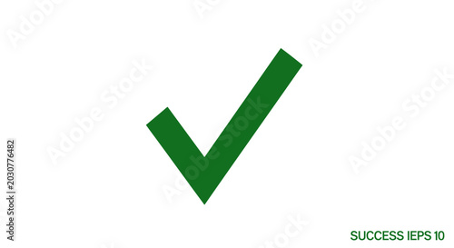 Photos Green check mark on white background