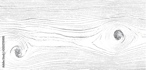 Φωτογραφία Graphic wood texture pattern featuring two distinct knots in black and white bac