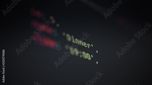 Monitor screen displays fluid sequence numbers symbols, illustrating artificial intelligence at work real-time data processing. This dynamic visual feed showcases computer system's complex operations