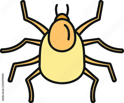 Photos Tick icon representing a blood sucking parasite and vector of illness