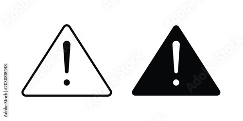 Foto Notice icon solid Icon Design Concept. Line icons
