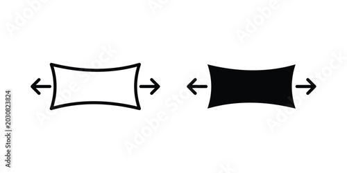 Foto Stretchable icon solid Icon Design Concept. Line icons