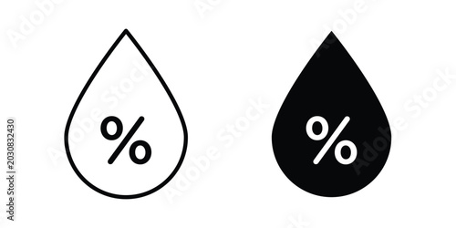Bild auf Leinwand Humidity icon suitable for design projects