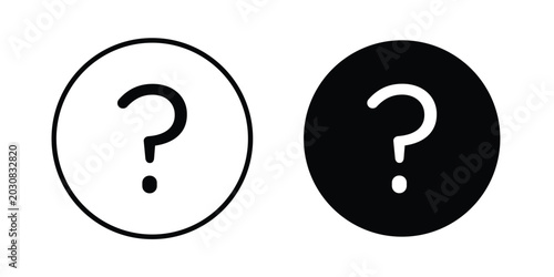 Tableau sur toile Interrogation icon suitable for design projects