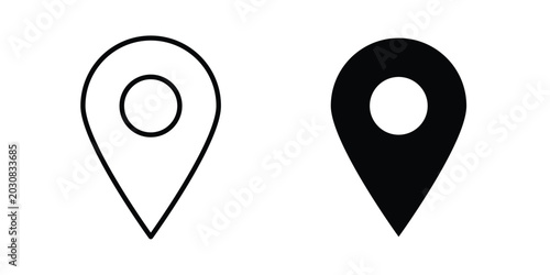 Quadro su tela Map marker icon suitable for design projects