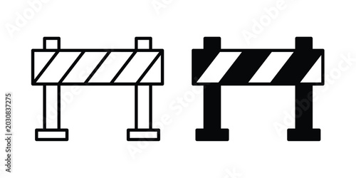 Foto Roadblock icon suitable for design projects