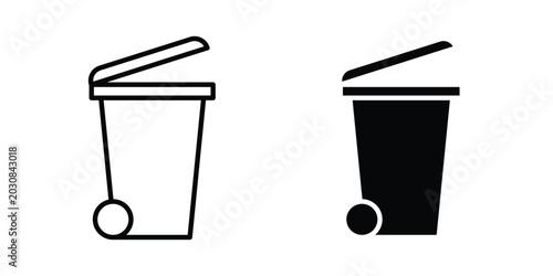 Foto Waste Bin icon suitable for design projects