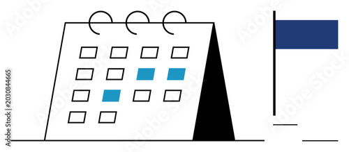 Schilderij op canvas Time management, event planning, goal setting, scheduling, productivity tools, organization