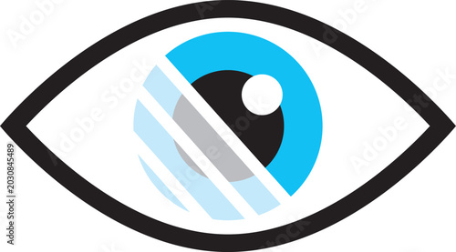 Visual impairment. Disability. Vision problems. Hand-drawn vector illustration II.
