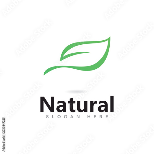 Tree leaf vector logo design