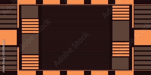 Fotografie Abstract geometric pattern with warm earthy tones and rectangular shapes