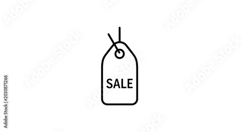 Photos Graphic representation of a retail tag bearing the word 'SALE' signifying a prom