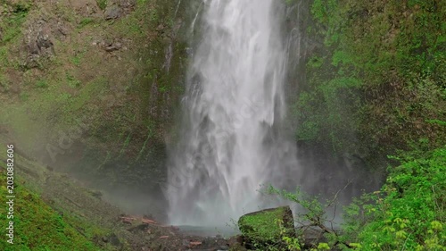 Columbia River Gorge, Oregon, USA - 04.28.2026: Multnomah Falls