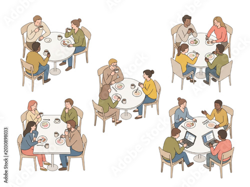 Exploring the Casual Adjacency Dynamics (CAD) of diverse individuals and groups engaged in various social, work, and leisure activities within public shared spaces