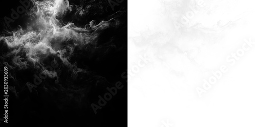 Canvas Print Clouds float on a transparent background creating a soft appearance in the air