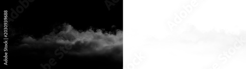 Fotografía Clouds move across the sky during the day, shifting shapes and appearing as if f