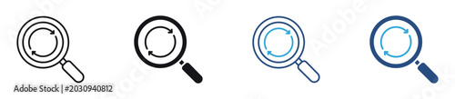 Foto Iteration Review Icon Set