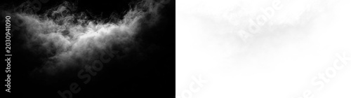 Photography White clouds float on a transparent background creating a light and airy effect