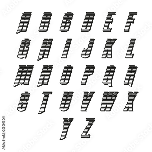 Alphabet Letter Logo Vector Set – Modern A to Z Monogram Branding Collection Template
