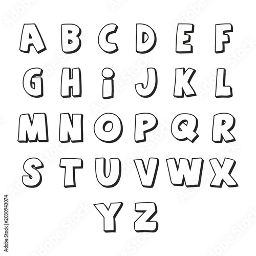 Alphabet Letter Logo Vector Set – Modern A to Z Monogram Branding Collection Template
