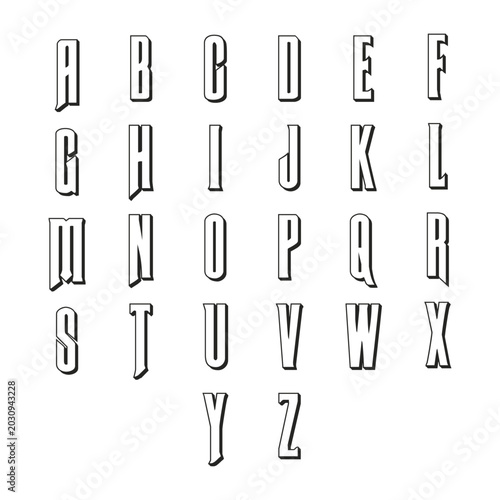 Alphabet Letter Logo Vector Set – Modern A to Z Monogram Branding Collection Template
