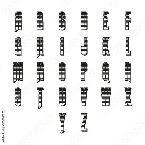 Alphabet Letter Logo Vector Set – Modern A to Z Monogram Branding Collection Template
