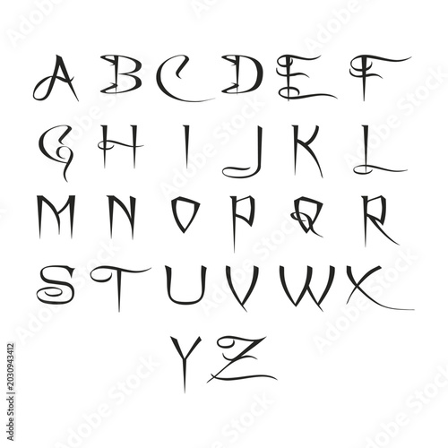 Alphabet Letter Logo Vector Set – Modern A to Z Monogram Branding Collection Template
