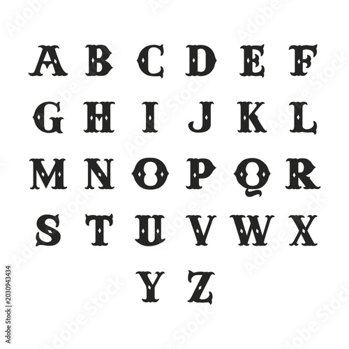Alphabet Letter Logo Vector Set – Modern A to Z Monogram Branding Collection Template

