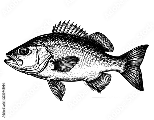 fish on a white background
