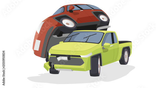 Photos Background and textured of Vehicle accident
