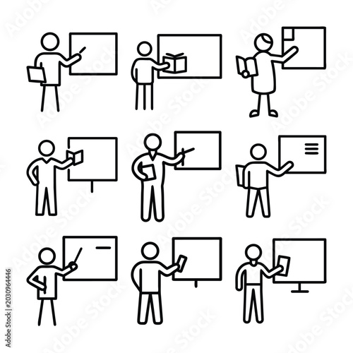 Teacher Classroom Presentation Education Blackboard