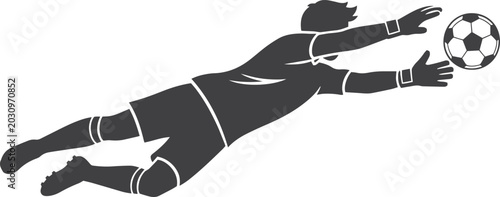 Obraz na plátně Volleying / Kicking: A player striking a ball that is mid-air with the top or inside of their foot