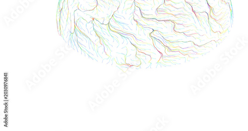 Abstract artwork showing a ...