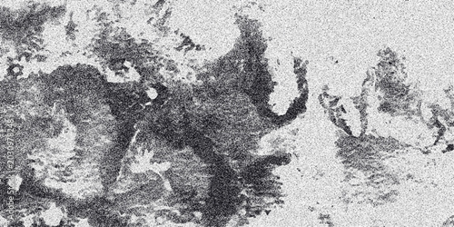 Fotografía Abstract monochrome textured background with organic shapes and granular noise e
