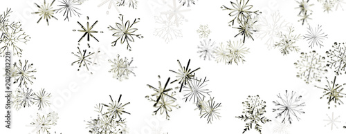 Tableau sur toile Elegant snowflake pattern with a wintery feel, perfect for holiday and seasonal designs