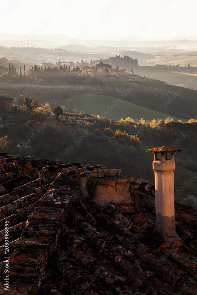 Fototapeta premium toscana, val de orcia
