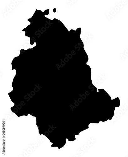 Photos A contour map of Umbria. Italian region silhouette