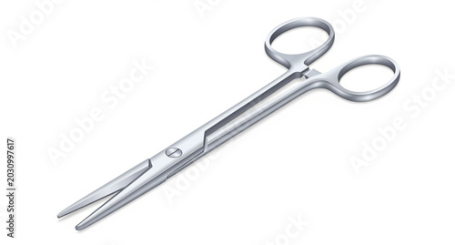 Фотография Modern Isometric Medical Scissors Vector Illustration for Surgical and Healthcar