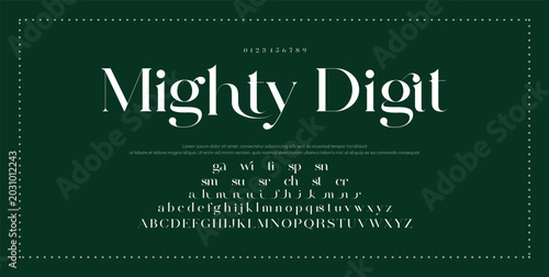 Canvastavla Minimal luxury font alphabet logo