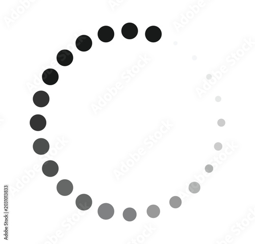 Loading circle spinner. Progress indicator and buffering symbol. Loading icon set. Vector illustration.