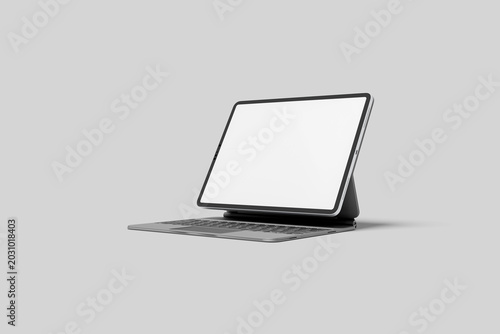 Blank Tablet Mockup - 3D Illustration