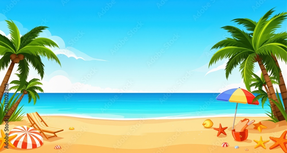 Fototapeta premium Woman on beach in summer 