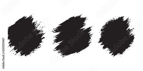 Tableau sur toile Brush lines set