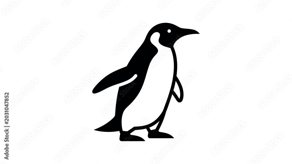 Obraz premium Penguin Icon Vector Illustration Design