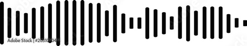 Foto Black waves icon representing wireless communication, signal transmission, broad