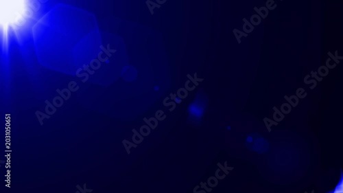 optical light ray loop animation on black screen. Sun rays view, sun spotlight glowing burst concept. optical light beams on black background. 