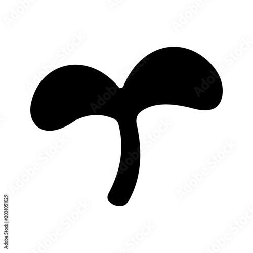 Photos Seedling Icon on White Background – Growth and Eco Plant Symbol